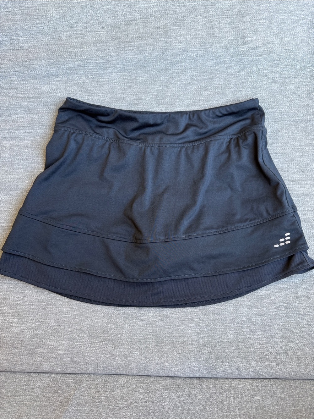 bcg Black Athletic Circle Skirt with Reflective Logo